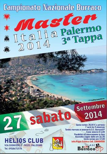 Campionato Nazionale Burraco - Master Italia 2014 - 5^ Prova Palermo 